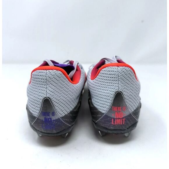 Under Armour Women’s 7.5 Blur Smoke MC Halo Grey Metallic soccer Cleats NEW - Picture 5 of 8